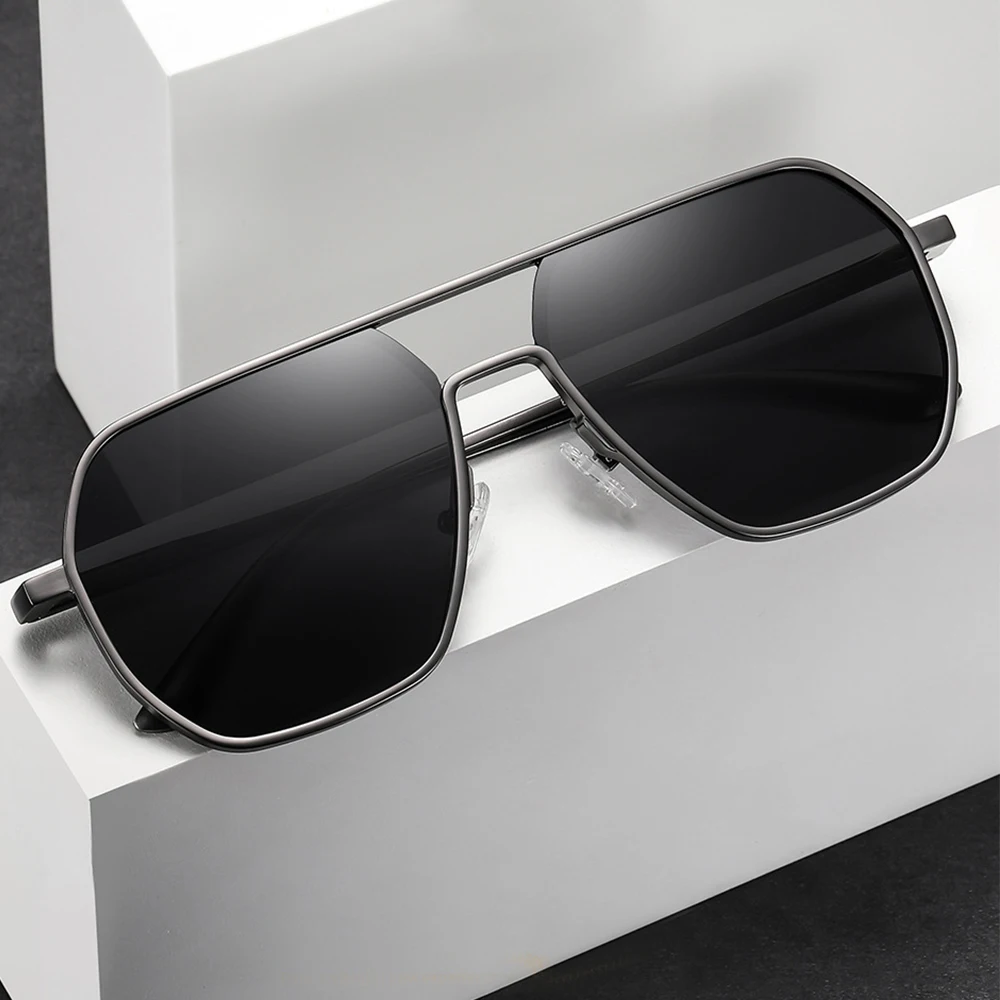 CONCHEN 2022 Aluminum Magnesium Designer Men Sun Glasses Custom Logo UV400 Polarized Fashion Metal frame Man Sunglasses