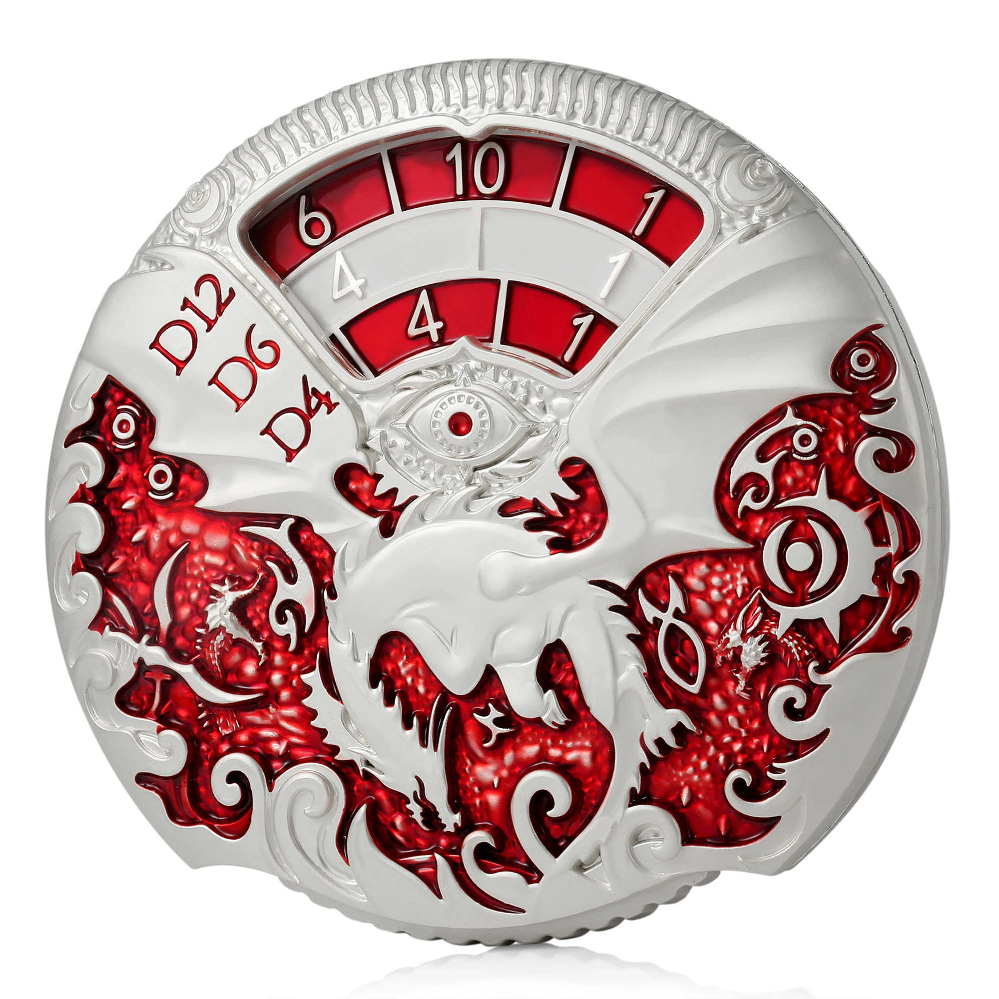 7-in-1 DND Dice Unique Rotating D&D Dice Set Spinner Metal Roulette Dice Fingertip Gyro for DND Warhammer and Role-Playing Games