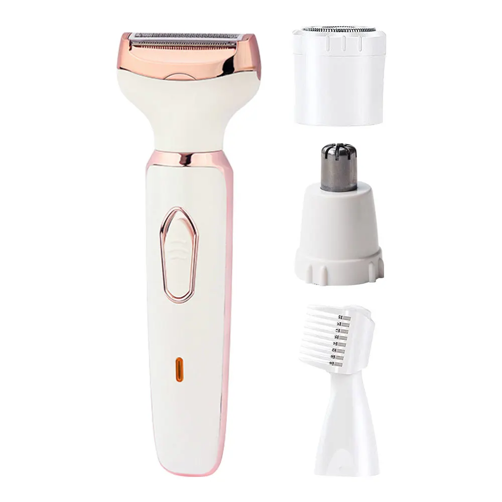 2023 New Electric Shaver for Women Cordless 4 in 1  Rechargeable Painless Razor  Trimmer Portable Hair Removal