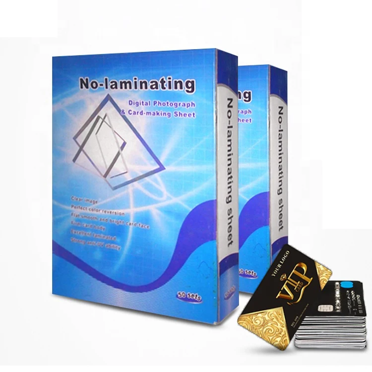 Inkjet printable card non-lamination PVC sheets For Id card white card inkjet dragon sheets 0.78mm a4