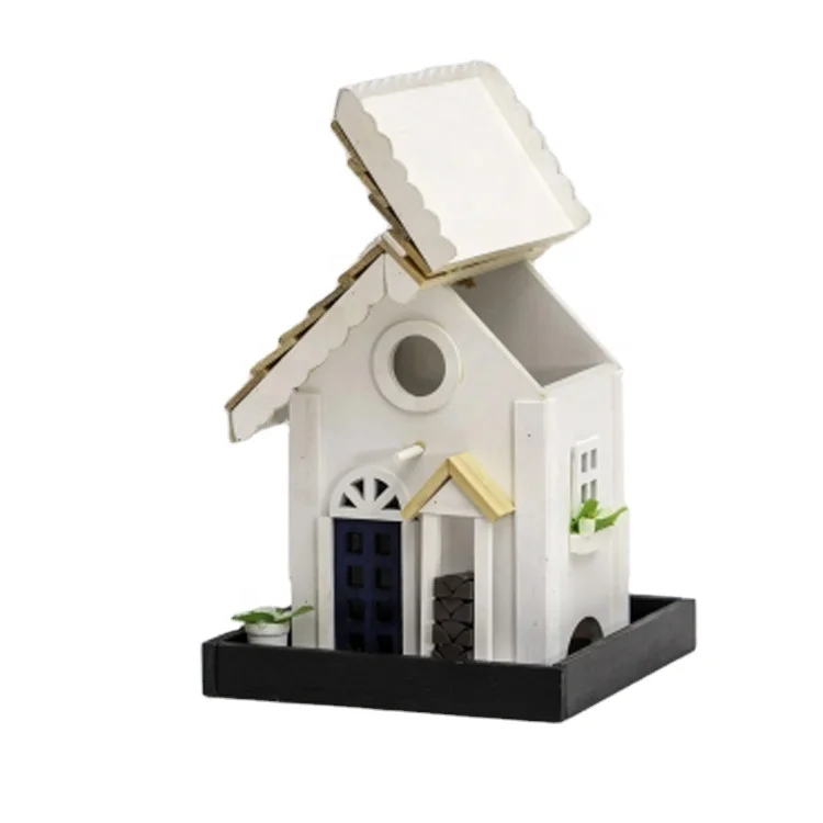 DIY Exquisite Wooden Hanging Bird House Bird Feeder