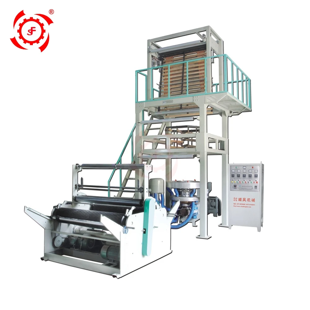 
Oversea technician service ruian biodegradable sj pe hdpe ldpe lldpe pp film blowing extruder machine 