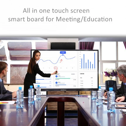 55 65 75 85 98 110 inches interactive touch panel smart whiteboard 4k interactive board Android 13 8+128G meeting and teaching