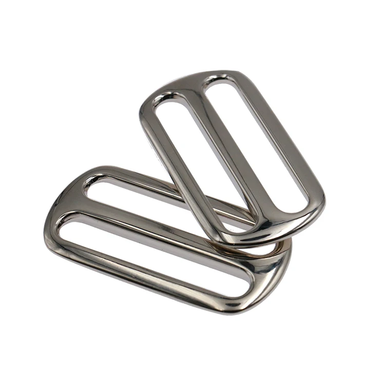 50mm 5cm 2 Inch Black Gun Metal Nickel Plated Tri Glide Sliders Buckle For Bag Strap