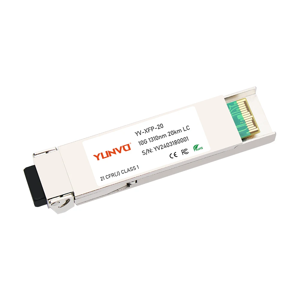 Yunvo  XFP-10G-SM-LR Compatible XFP 10GBASE-LR 1310nm 20KM DOM  Optical Transceiver Module