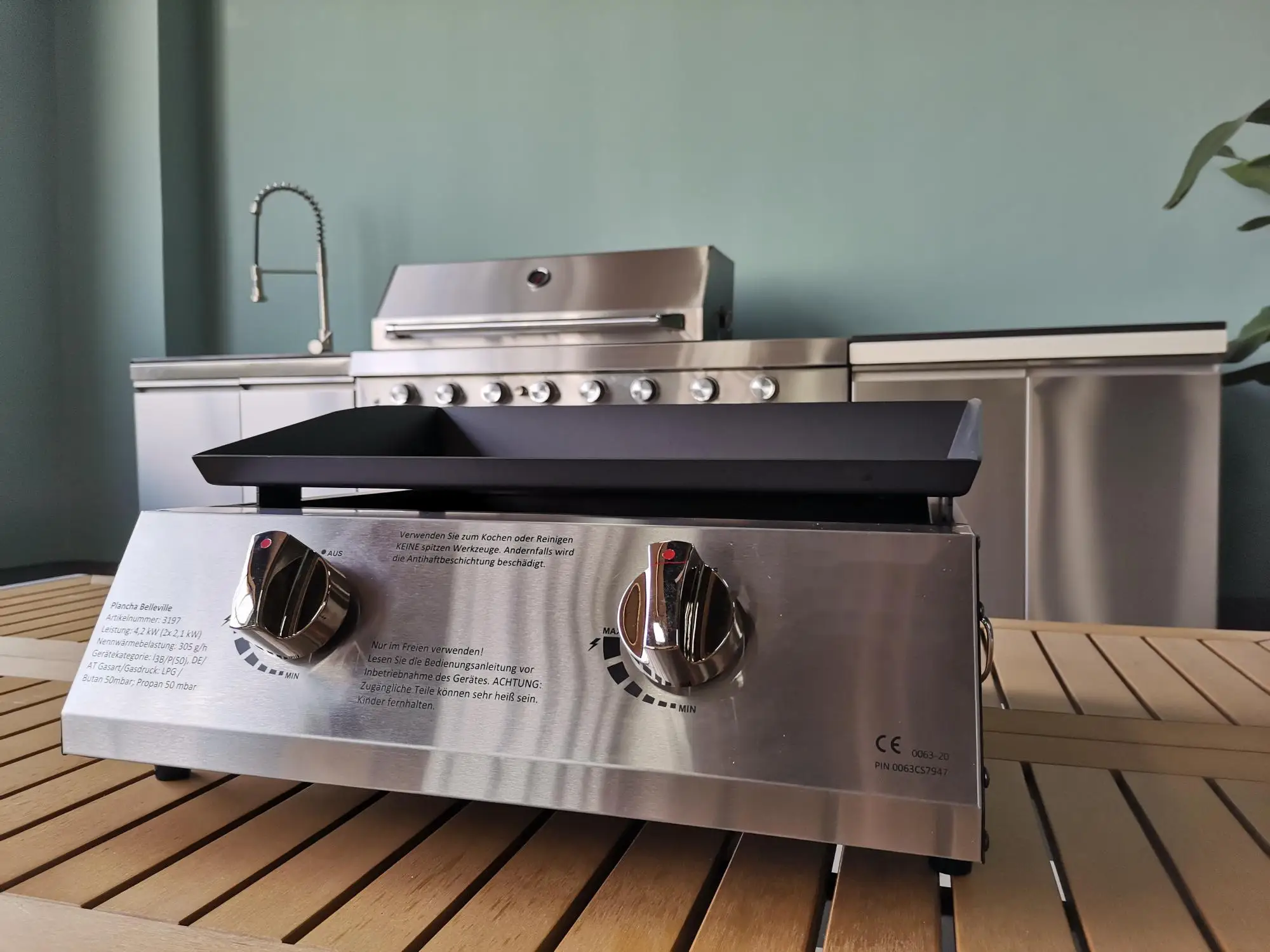 High temperature teppanyaki Hot selling barbecue grill outdoor barbecue plancha