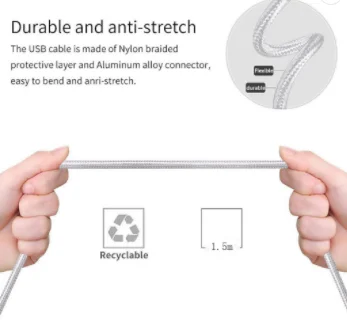 
Nylon Braided Multiple heads Cheap USB Cable Mobile Phone Charger 3 in 1 USB Cable with 3 heads 