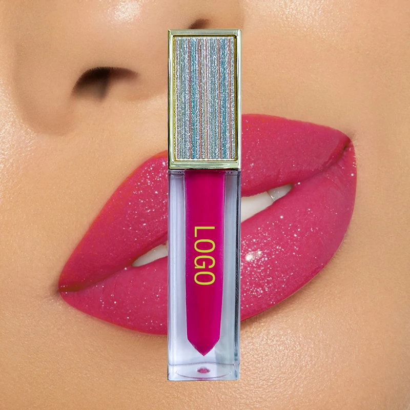 Free Product Image Shooting lip glossy private label custom luxury cute clear lipgloss tube vegan natural glitter lip gloss