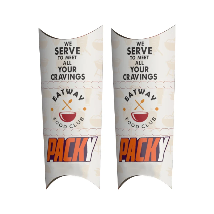 Custom logo to go disposable food grill pie kraft shawarma wraps packaging clamshell takeaway paper shawarma box