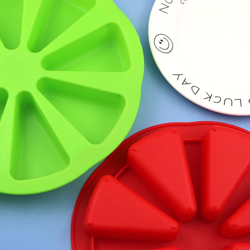 Cake Tools And Supplies Food grade silicone 8 cavity round dessert baking bakeware Scone cake mold