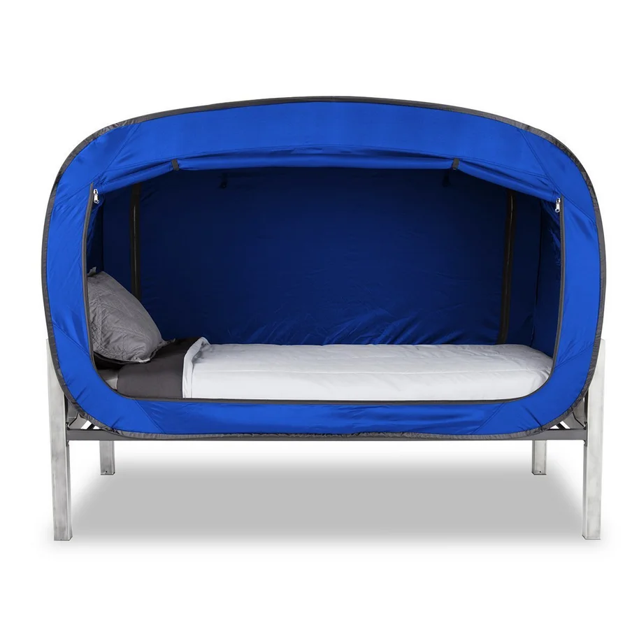 Wholesale custom pop up tent folding portable frame breathable 1 person twin bed size pop sleeping bed tent privacy for adults