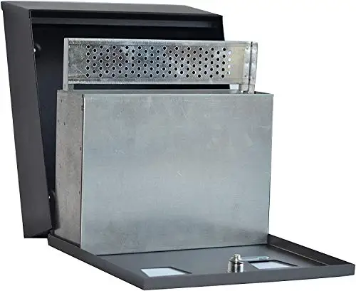 Wall Mounted Outdoor Cigarette Butt Receptacle, Wall Mounted Cigarette Disposal Tower Commercial Galvanized Iron Ashtray