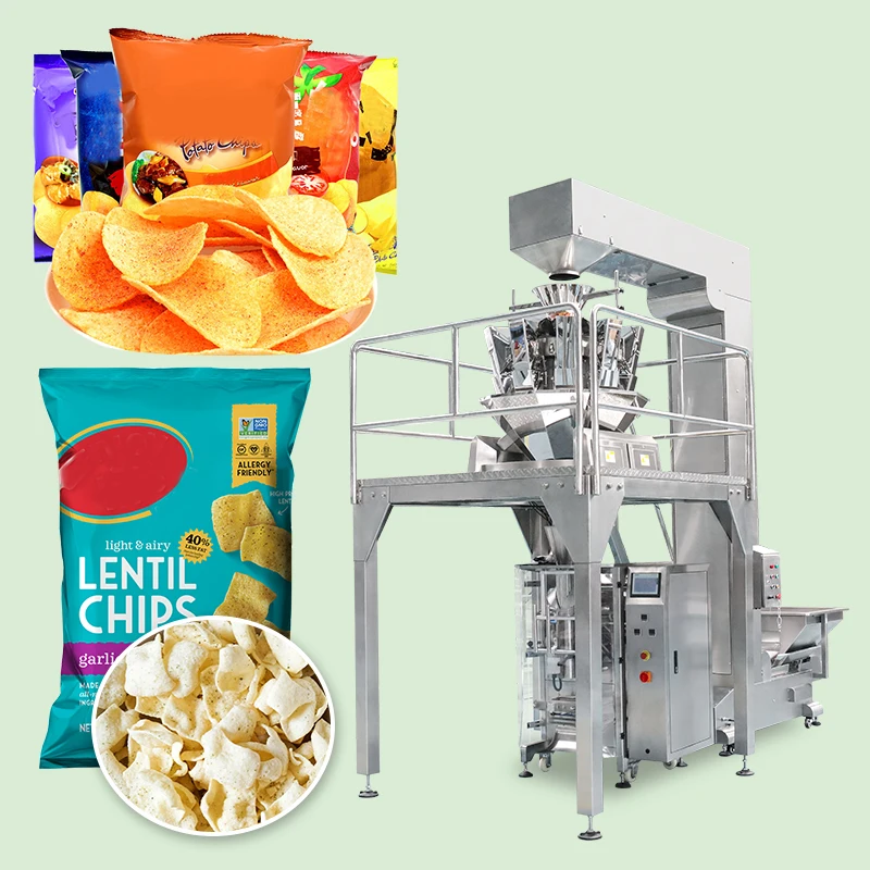 Toasted Pita Plantain Protein Chips Onion Flavored Rings Corn Snacks Tortilla Chips Packing Packaging machine