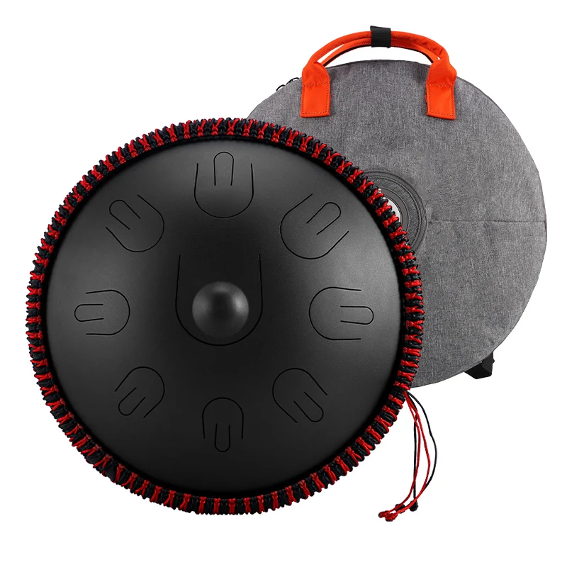 Hluru High Quality Handpan Steel Tongue Drum with Carrying Bag and Mallets