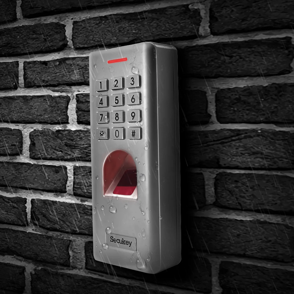 Anti-theft Wiegand 26-44 битов выход отпечатков пальцев клавиатуры контроля доступа