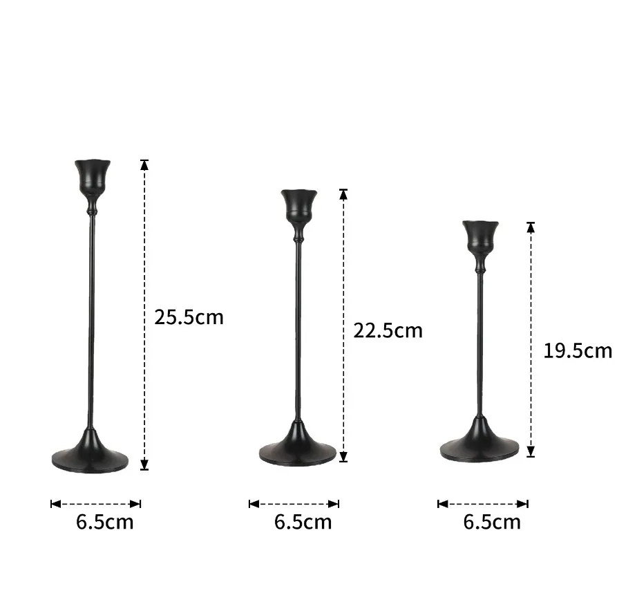 New Style Gold Luxury Candlestick Candle Holder Stick for Wedding Party Carton Durable European Wax Stick Taper Candles Stickers