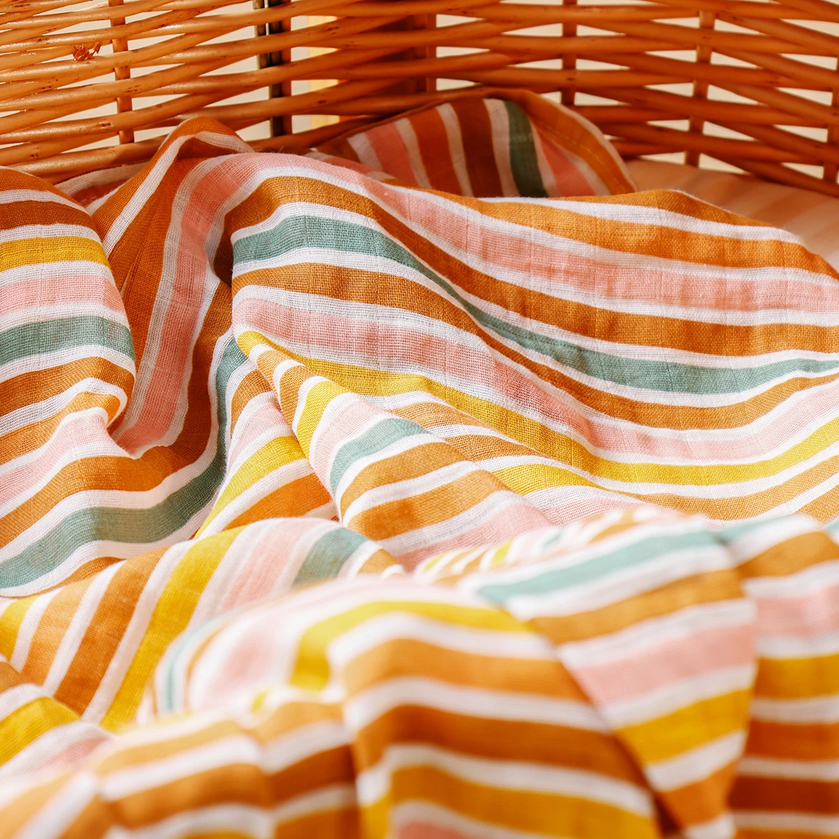 Baby Blanket Custom Print Muslin Swaddle Organic Cotton Baby Bamboo Infant Baby Swaddle Blankets Wrap