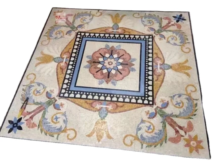 marble mosaics medallion Floor mosaic tiles factory