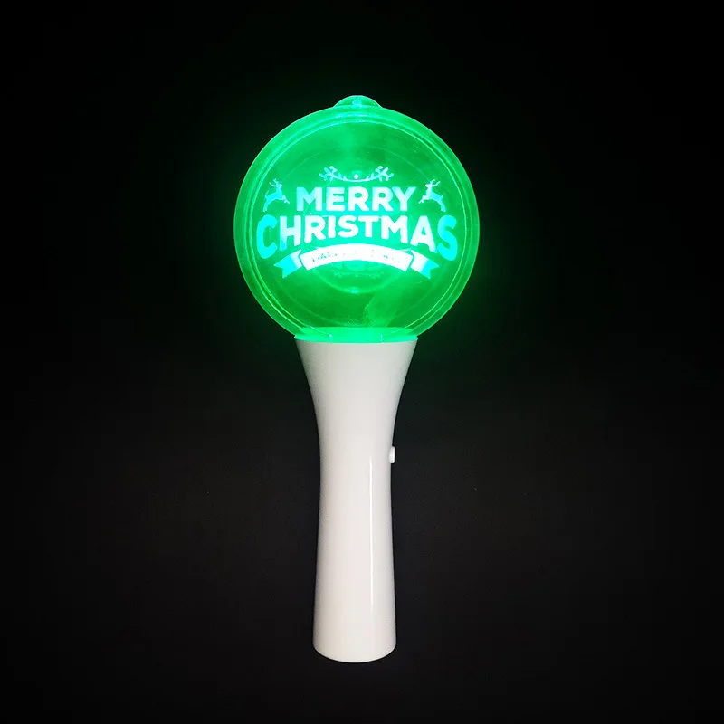 Custom Logo LED Color Changing Party Light Stick Acrylic Glowing Ball Light Stick