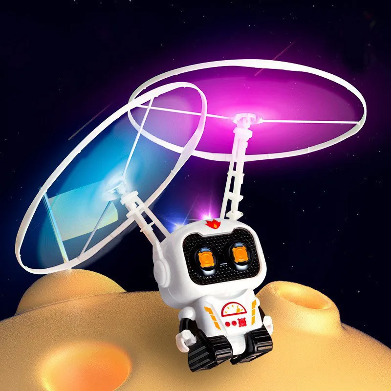 Astronaut Flying Helicopter RC Mini Drone Induction Suspension Aircraft Games Hand Controlled InfraredInteractive Kids Toys
