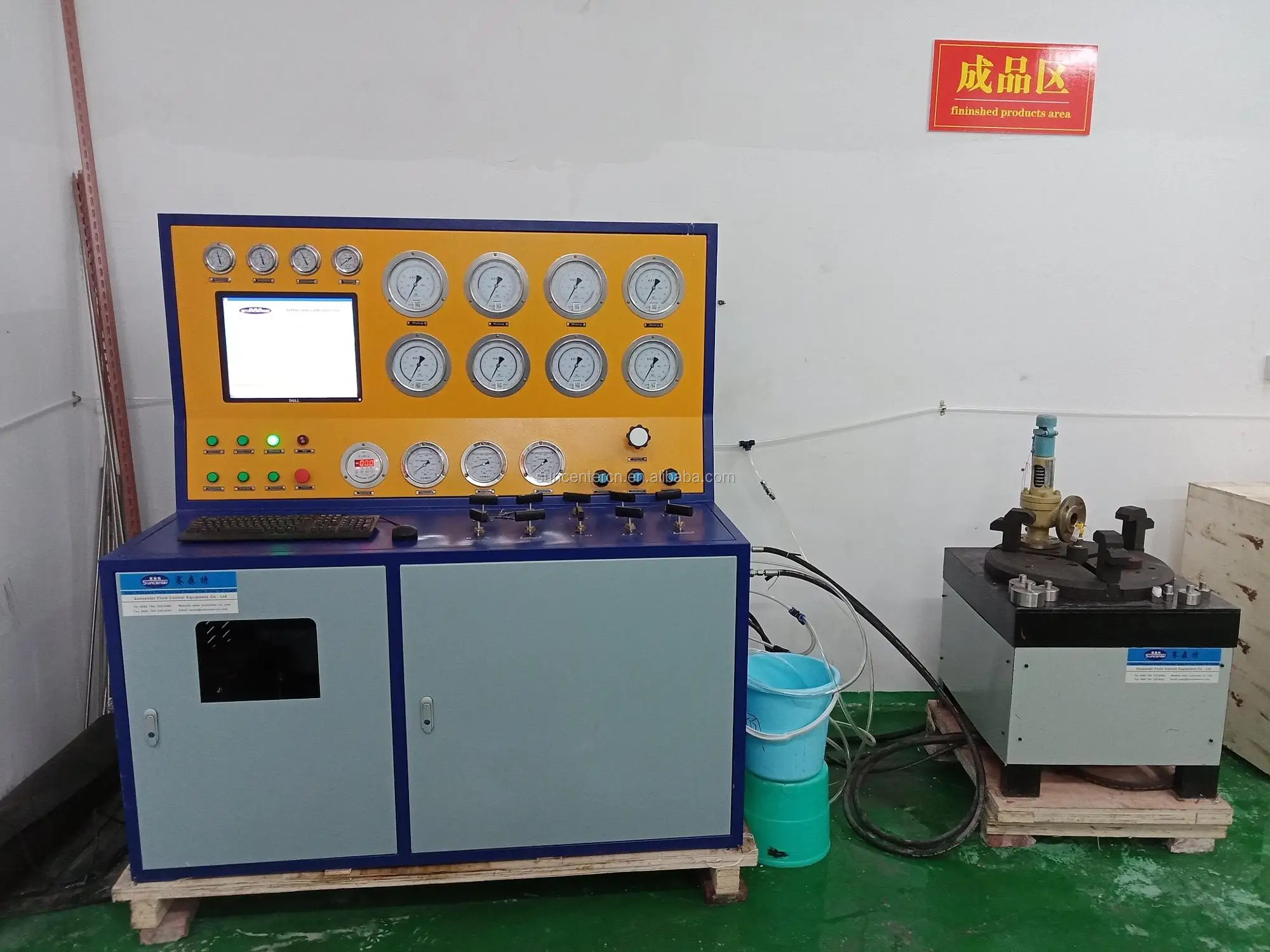 Suncenter DN15-DN400 range max 600 bar pressure safety valve test bench