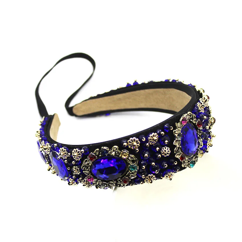 Gold leaf style women accessories hair for wedding elastic head band