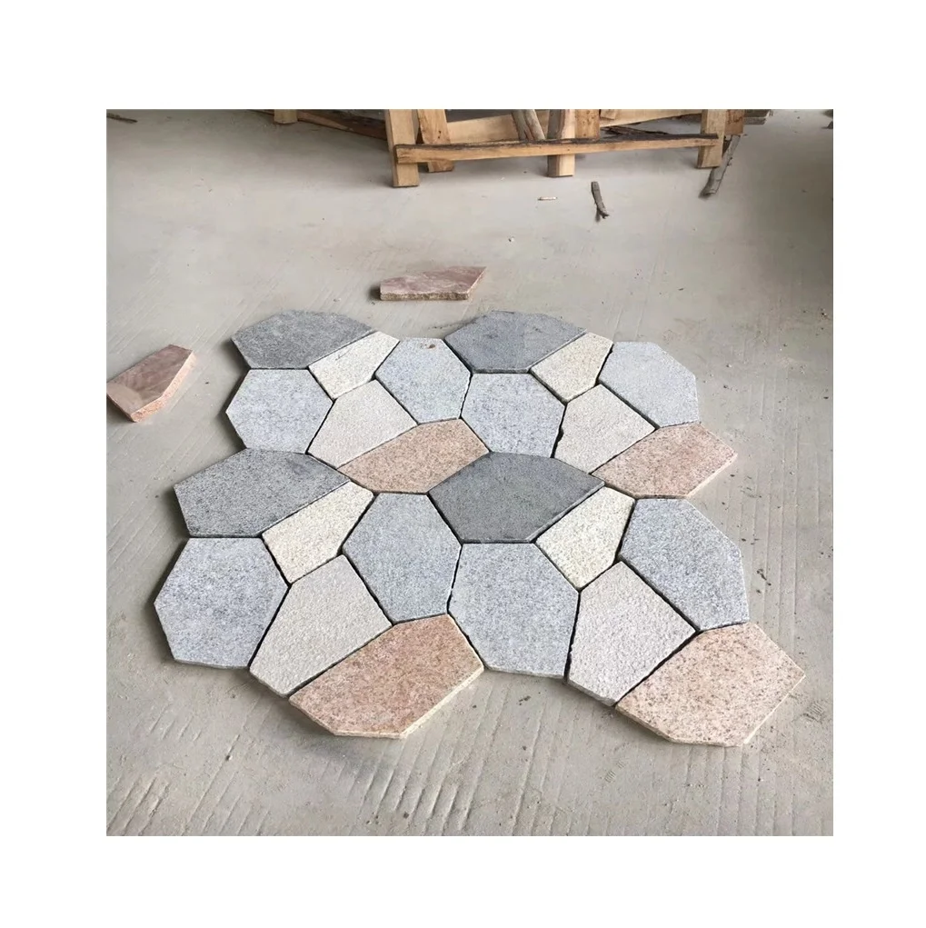 Cracked ice pattern granite tiles for wall cladding