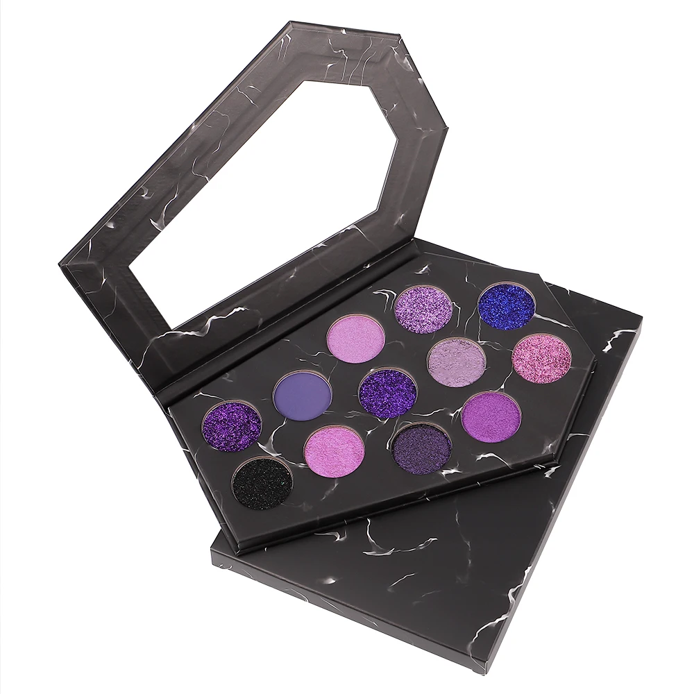 Custom Logo 12 Color Halloween Coffin Palette Cosmetics Eye Shadow Palette Vegan High Pigment Halloween Eyeshadow Palette