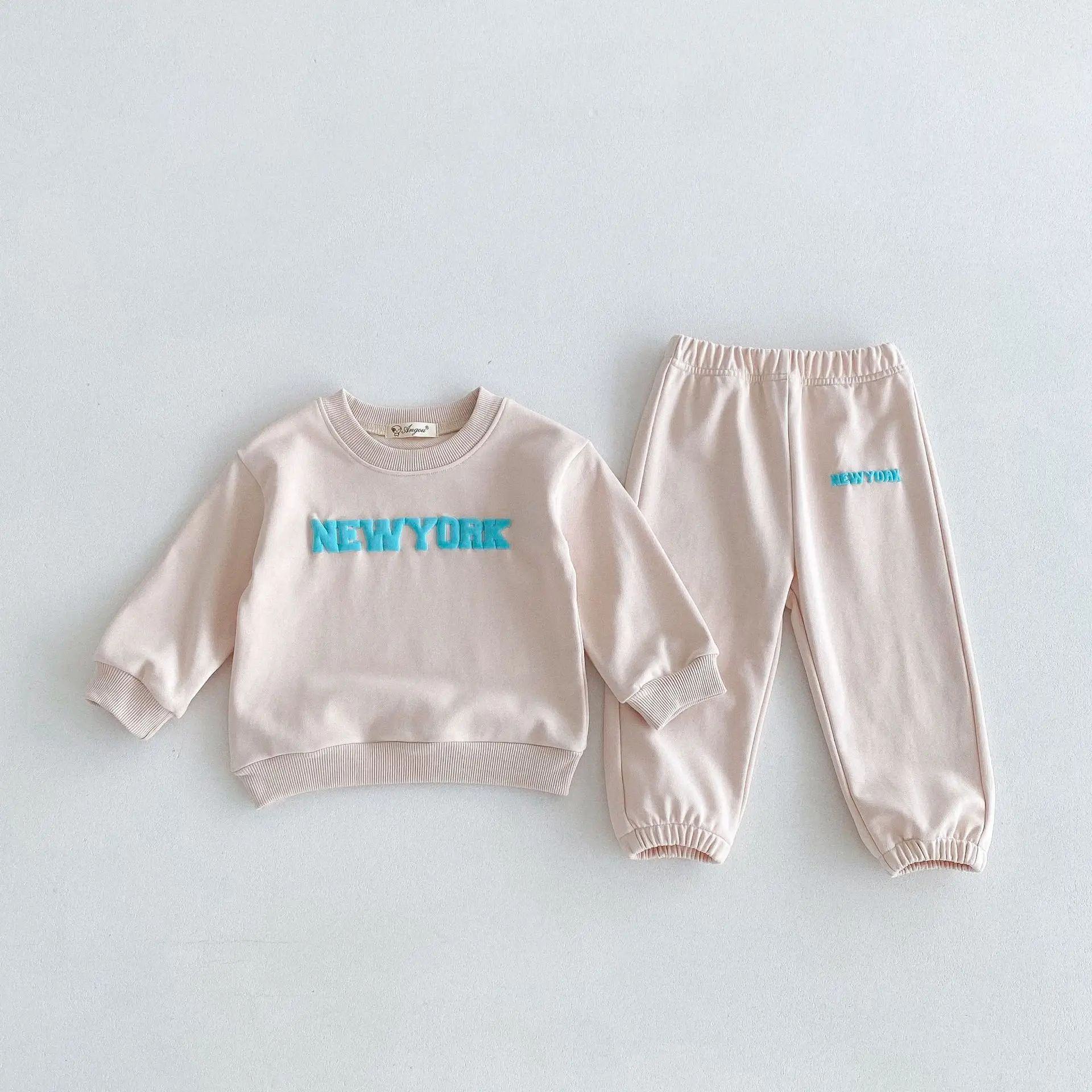 New Arrivals 2024 Autumn NEW YORK Toddler Kids 2-Piece Sweatsuit Sets