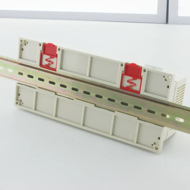Electronic abs control enclosure plastic housing din rail box from with terminal block