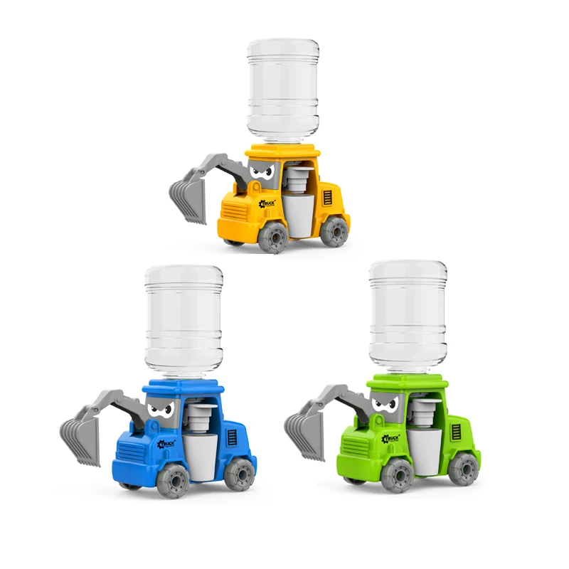 kids small cartoon truck sweet dispenser candy toys for promotion gift candy toys for boy