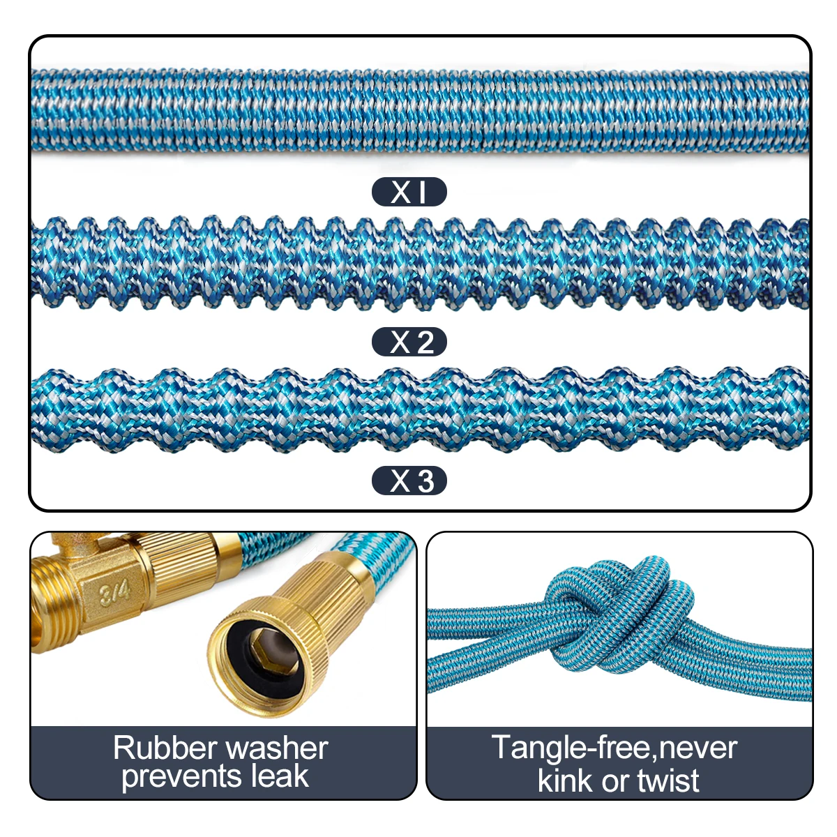 Panic Buying Rapid Expansion High Temperature Water Pipe Easy To Carry Retractable Garden Hose