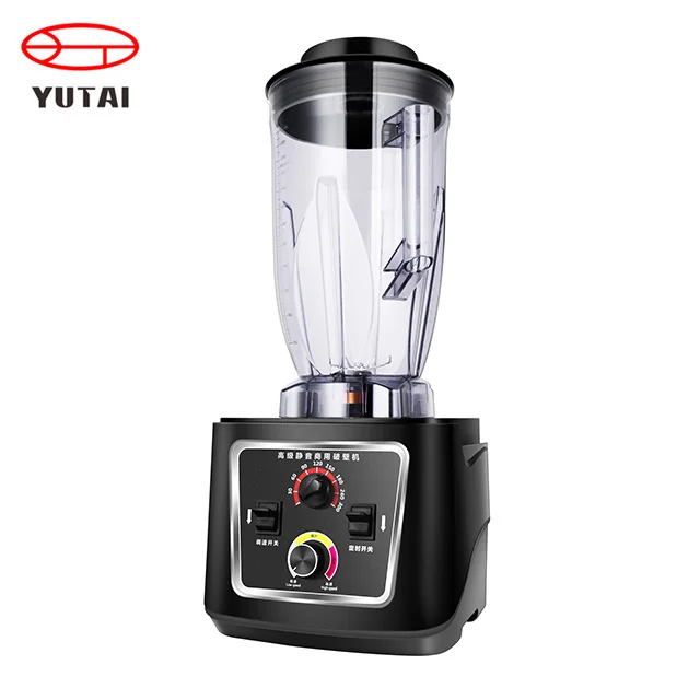 sound proof blenders smoothie commercial heavy duty electrical kitchen appliances low noise blender with cover for hotel and bar
