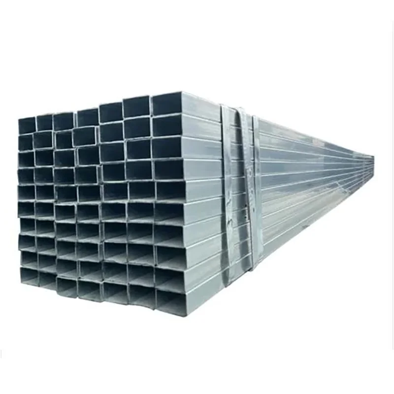 Hot dip 1mm-40mm thickness structure galvanized square & rectangular steel pipe with price per meter