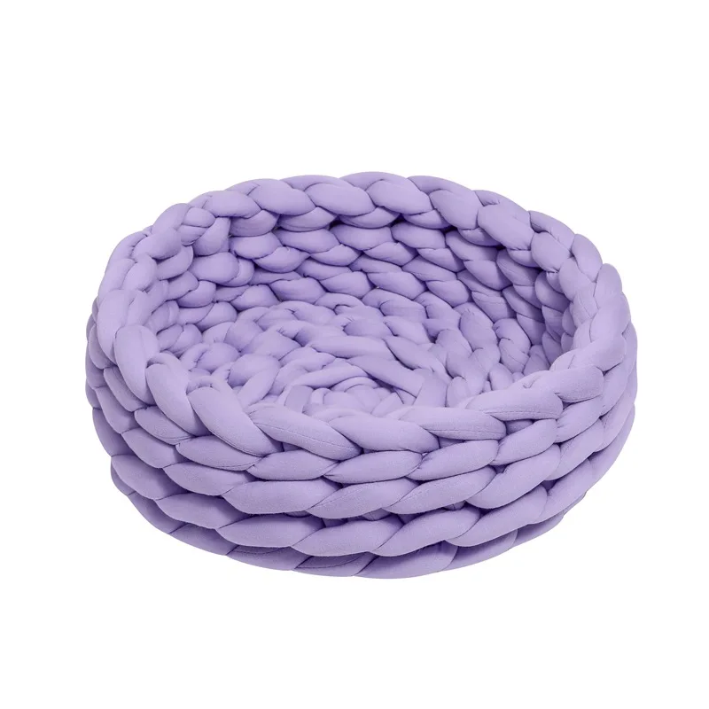 Chunky Knitting Yarn Giant fancy Cotton Tube Yarn Large Knitted For Pillow Blanket Pet House