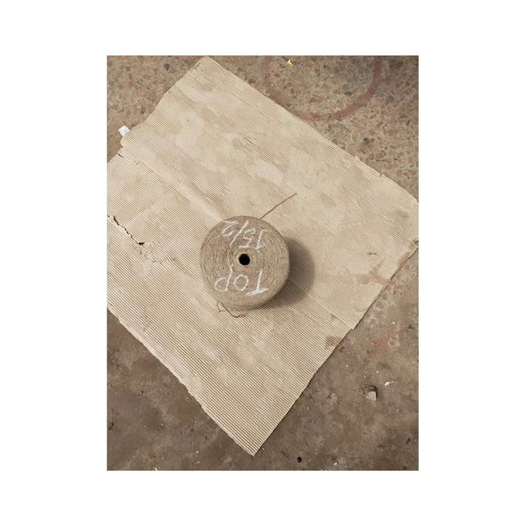 Factory cheap price sustainable moisture-absorbent standard quality natural color eco-friendly jute yarn rope for pad