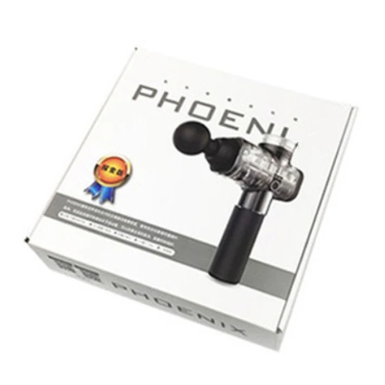 Цветные гофрированные карточки на заказ, Спортивная упаковка, верхняя часть передней части, подарочные коробки из крафт-бумаги для массажного пистолета для глубоких мышц Fascia