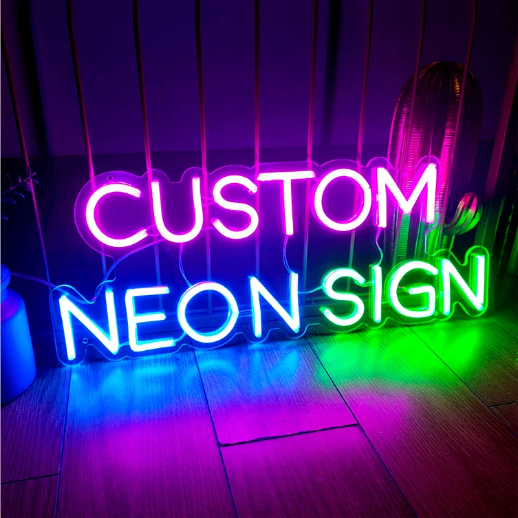  Custom Indoor Outdoor Wedding Valentine Decoration Rgb Colorful Flex Led Neon Sign