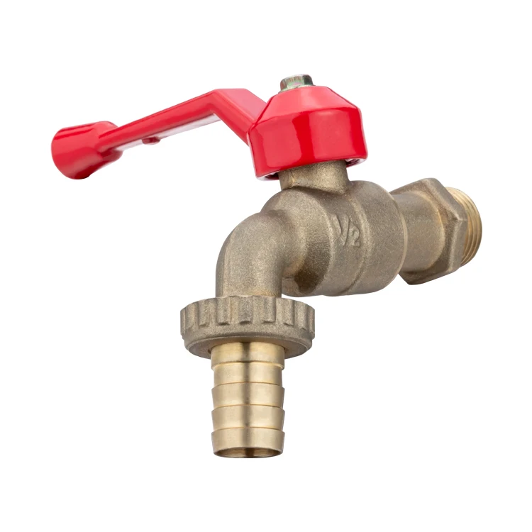 TMOK 1/2Inch Garden Tool Natural Brass Water Tap For HVAC System