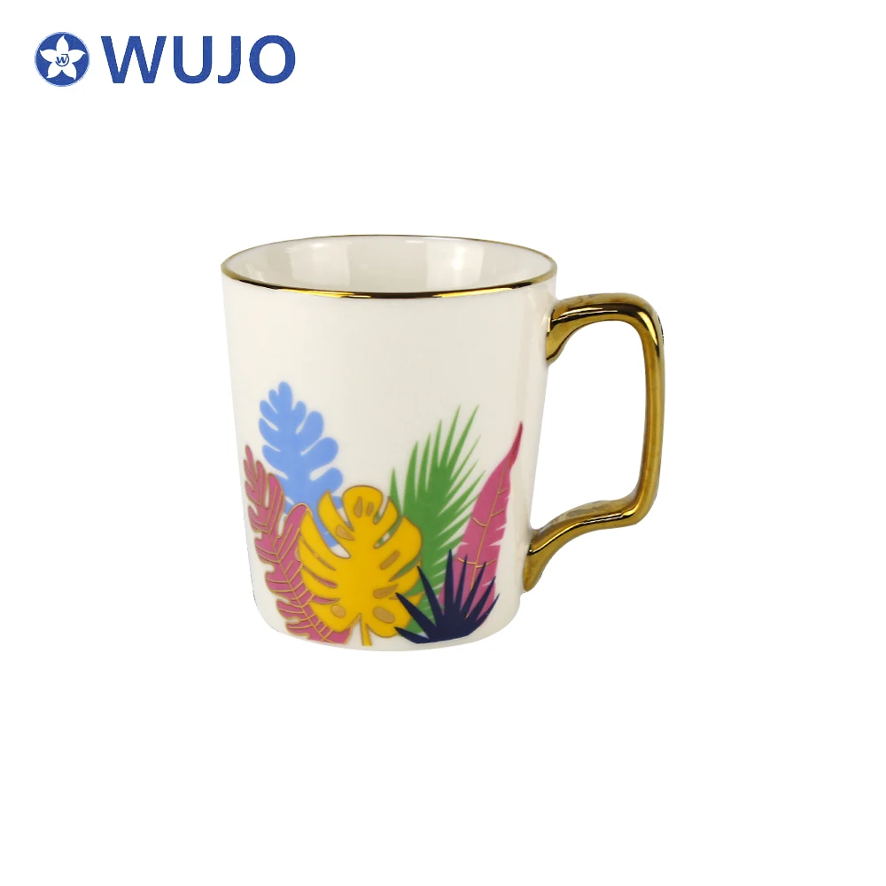 Ceramic Coffee Cup Mug Set Manufacturer Gold 11oz Wholesale Creative Ceramic Mugs