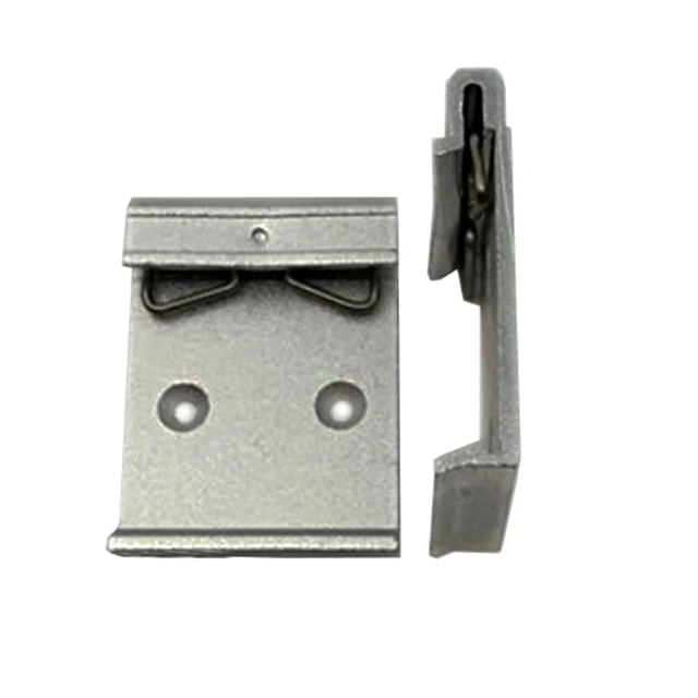 Electric Buckle Product Din Rail Clips Aluminum 35mm Din Rail Fixed Screw Clamp Fasten Clips for Reley Mounting