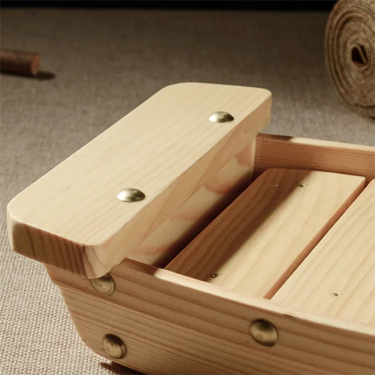 2024New Materials Japanese Serving Tray bamboo sushi boat for Sashimi Board Seafood Party