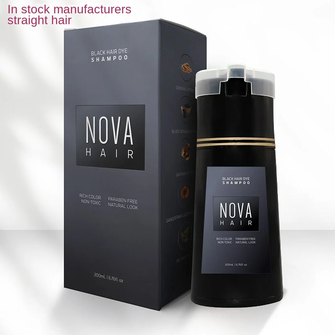Nova Hair Dye Shampoo Natural Ingredients Healthier Quick Coloring Semi-Permanent Hair Color Cream for Salon Use Hair Shampoo