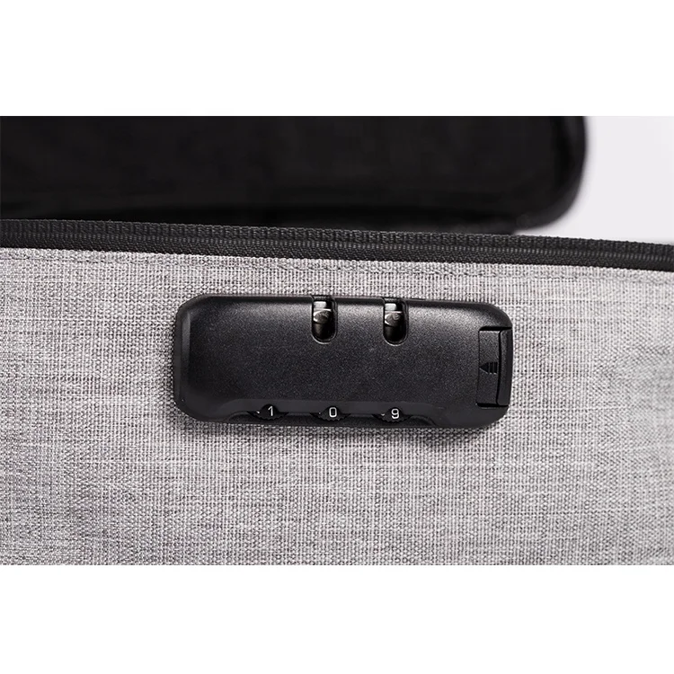 Custom locking Multiple independent spaces storage ziplock smell proof bag with cover