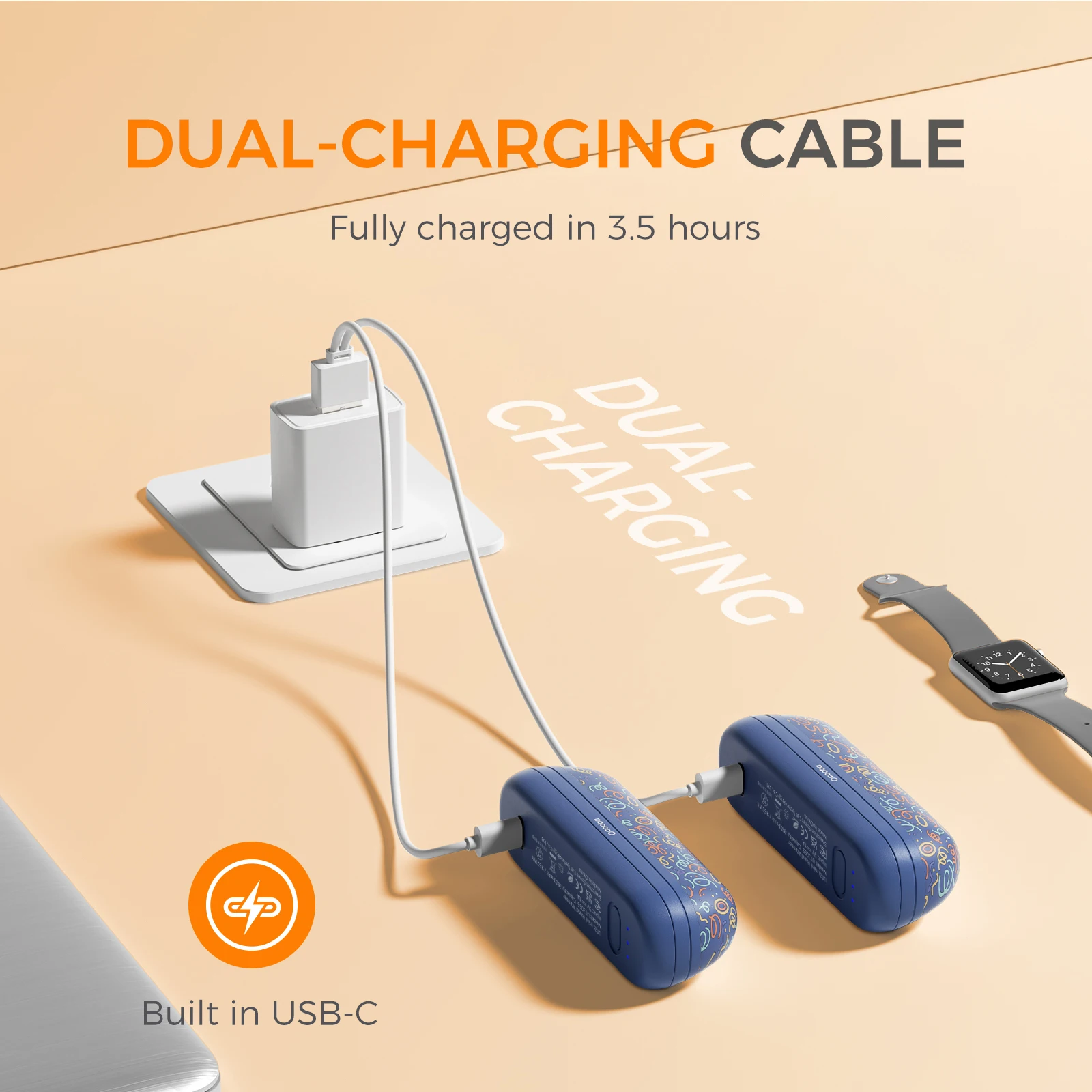 dual golf handy warmer 5000mah heated battery operated hand warmer office