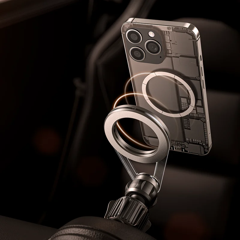 Boneruy Z08 Metal Magnetic Mobile Phone Holder Stand 360 Rotatable Car Dashboard Cell Phone Holders For Car