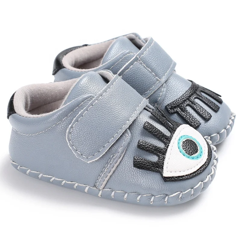 EVERTOP high quality cartoon design soft sole PU leather cute baby shoes toddler