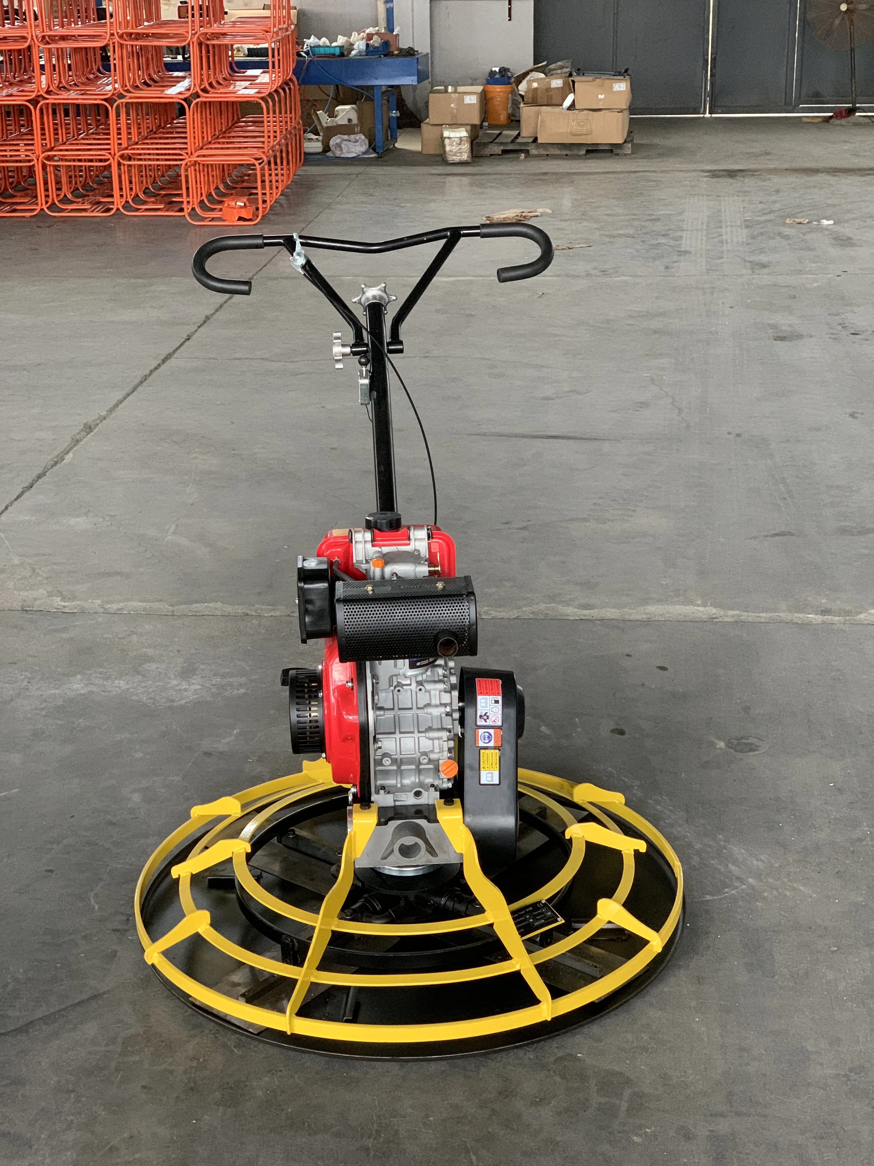 Diesel Engine 173F 1000mm Hand-held Concrete Power Trowel Finishing Tools Machine Ttowel
