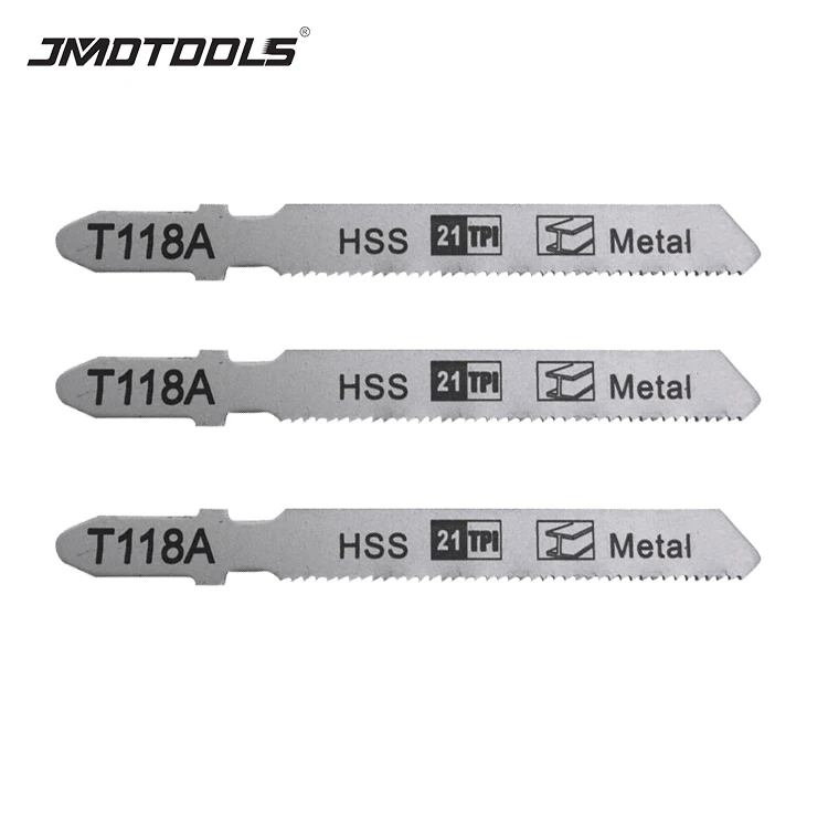 T118A серии 5 шт. упаковка HSS 21TPI лобзик лезвие t-хвостовик лобзик лезвия для металлической резки древесины