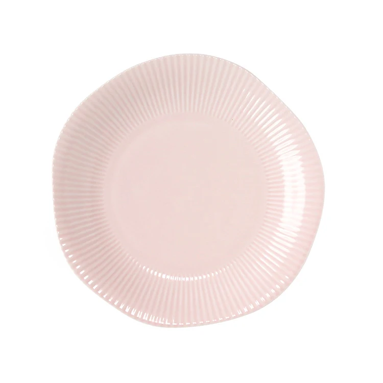 Bone china ceramic fruit tableware plates chargers plate for household dishes plate